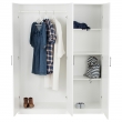 DOMBÅS Armario 3 puertas blanco