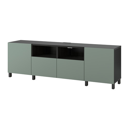 Besta Tv Bench With Doors And Drawers