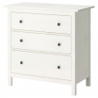 HEMNES Cómoda de 3 cajones 108x95 tinte blanco