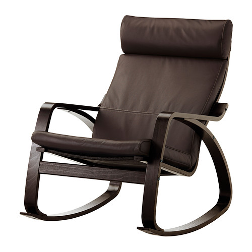 Poang Rocking Chair Negro Merron Robust Dark Brown